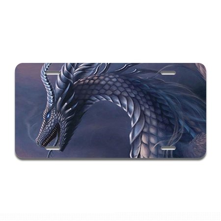 AMISTAD Aluminum License Plate - Dragon Fantasy AM2679605